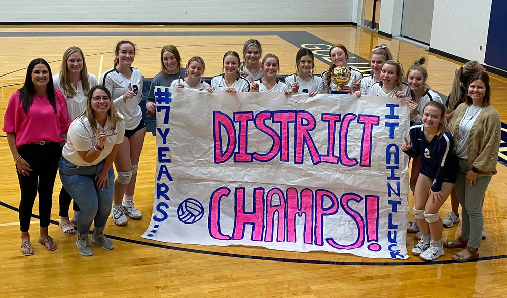 Photo of volleyball team