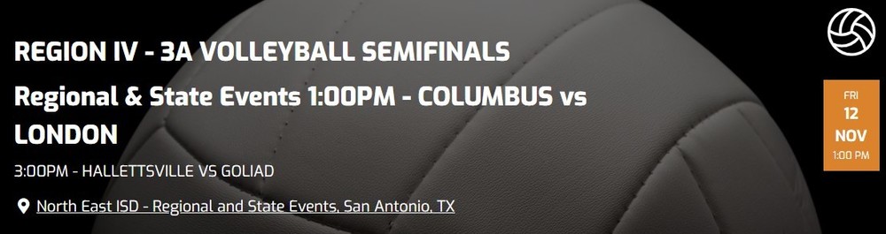 Region IV - 3A Volleyball Semifinals