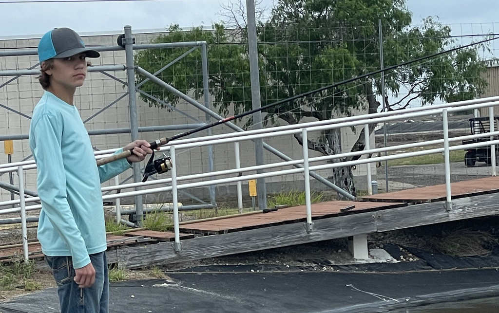 Photo of students fishing